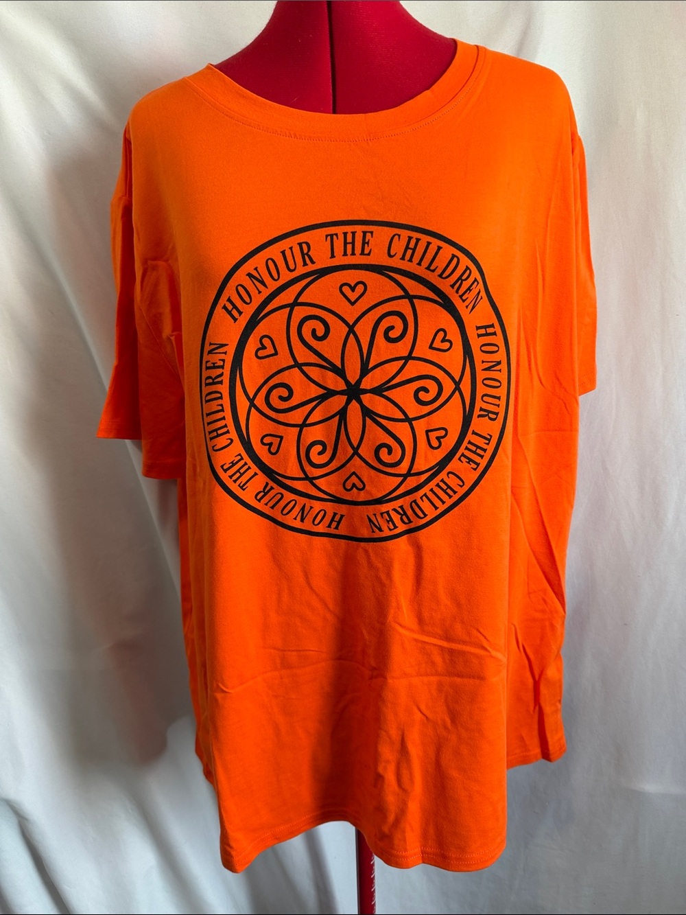 Honour The Children Orange Graphic Tee